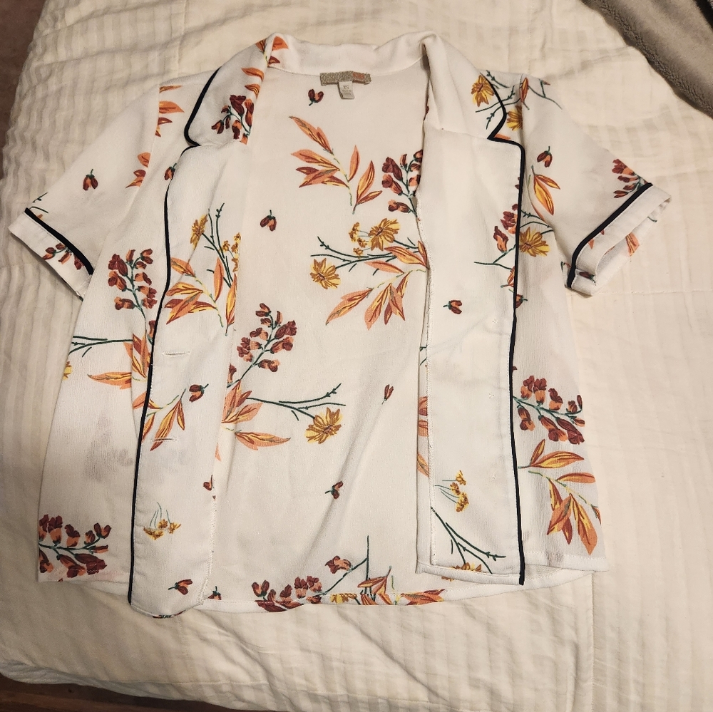Sleep atire blouse flower print